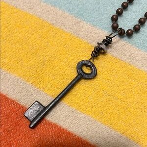 Steampunk Vintage Style Key Pendant Necklace